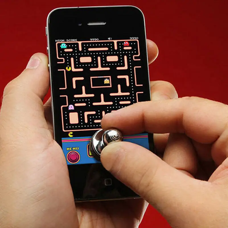 Beste Gouden grappig Joystick Joypad Arcade Game Stick Voor Android Touch Tabletten Fysieke Game Rocker Voor IPhone IPad 1 2 3 air