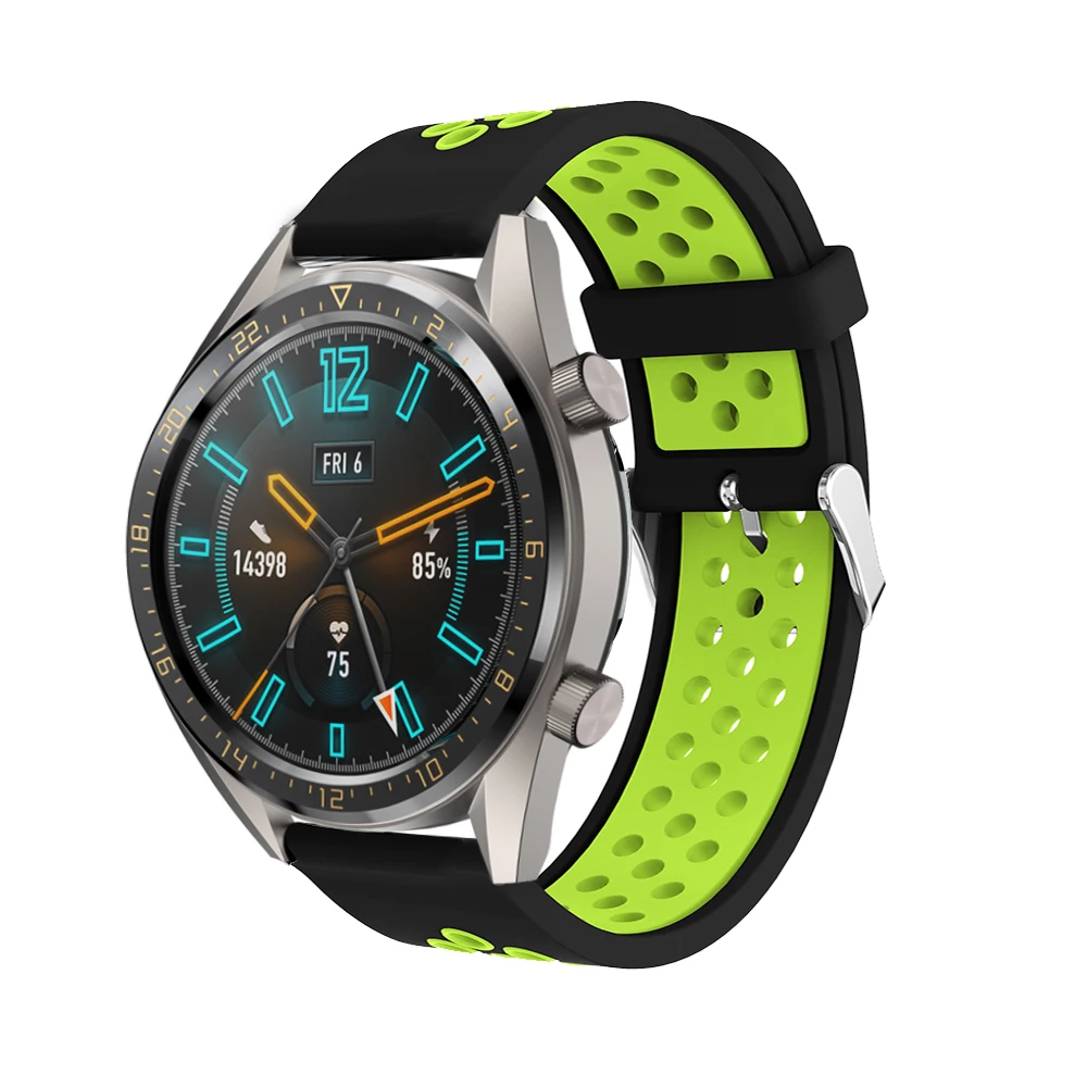 22MM Silicone Sports Band For HUAWEI WATCH GT Strap Band Bracelet Replacement Smart Watch Accessories For Samsung Galaxy Gear 3