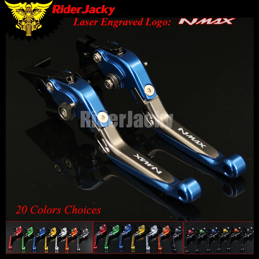 

RiderJacky 1 Pair Motorcycle Folding Extendable Brake Clutch Levers For Yamaha NMAX 155 125 NMAX155 NMAX125 2015-2017 2016