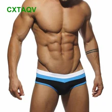 Мужские плавки-трусы с низкой талией, сексуальная одежда для плавания, удобные плотные пляжные шорты, мужские плавки, спортивные ягодицы