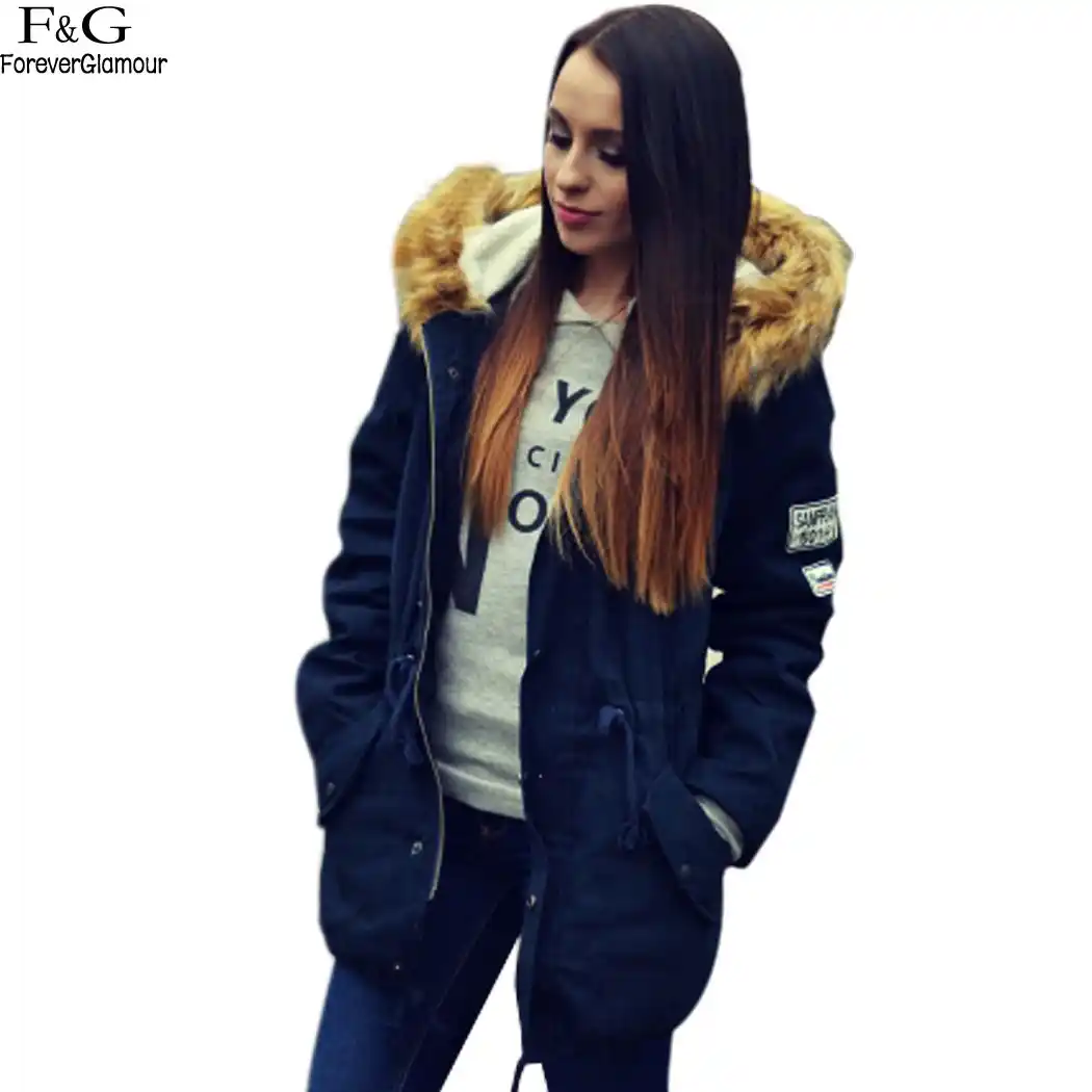 Navy blue winter jacket womens Clearance