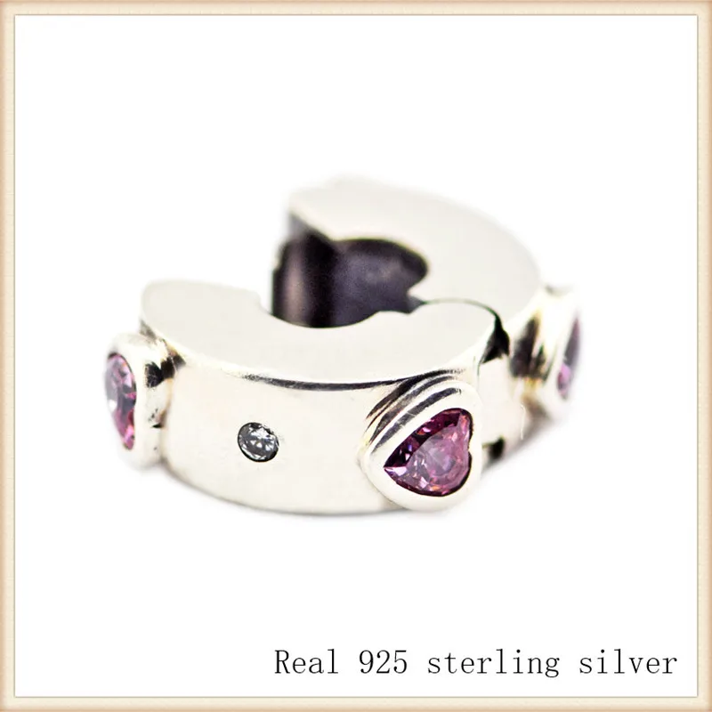 

Beads 100% 925 Sterling Silver Explosion of Love Clip Charm For Jewelry Making Fit Pandora Bracelets SC043