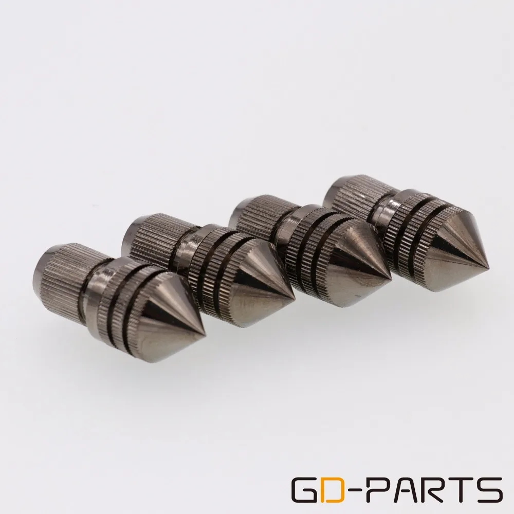 Set of 4 Brass Speaker AMP Isolation Spike Turntable Stand Cone M8 Bolt 33x15mm