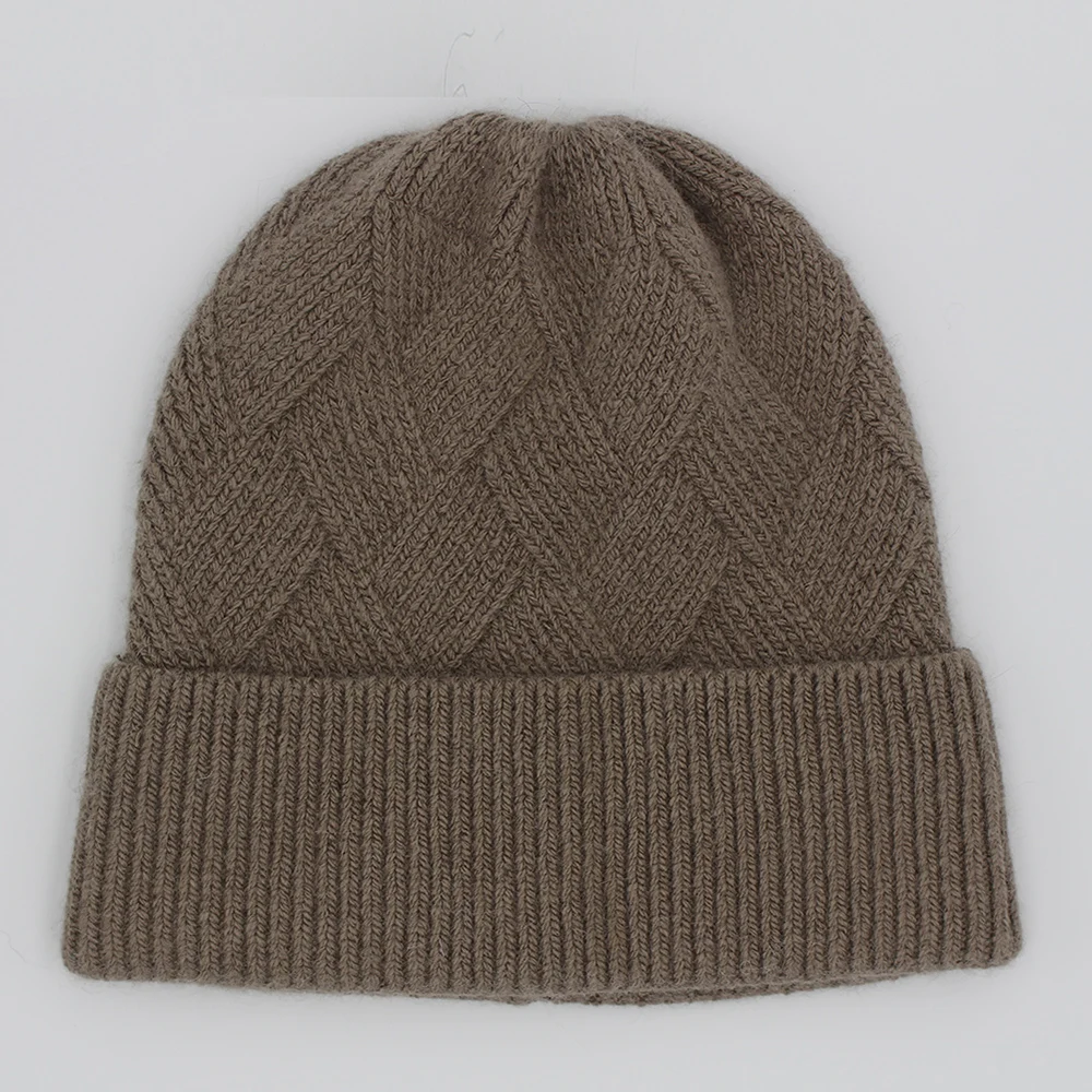 Skullies Beanies женская зимняя шапка головной убор вязаная ангорские полями теплая