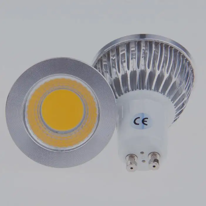 Затемнения GU10 разъем COB светодиодные лампы 6 Вт 9 Вт 12 Вт Светодиодный прожектор 110 В/220 В для домашнего освещения