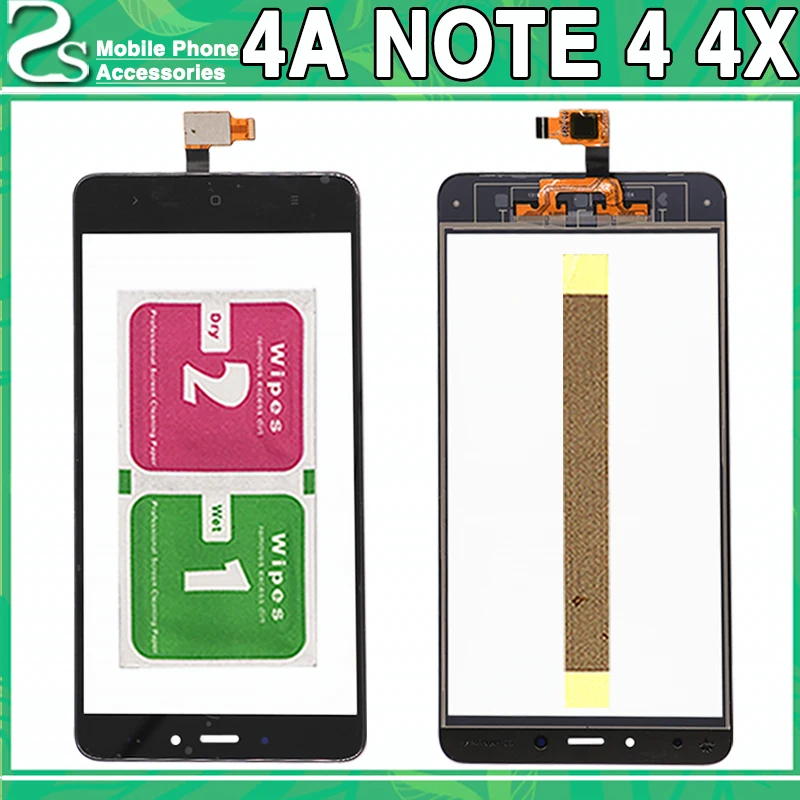 

New Note 4X Touch Screen For Xiaomi Redmi 4A Note 4 4X 4 TP Touch Sensor Front Glass Digitizer Panel