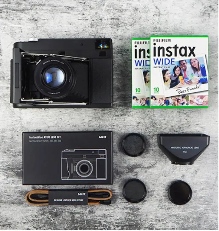 MiNT InstantKon RF70 ручная дальнозорная фотокамера моментальной печати Fuji Instax Wide 210 - Цвет: RF70 UltimatePackage