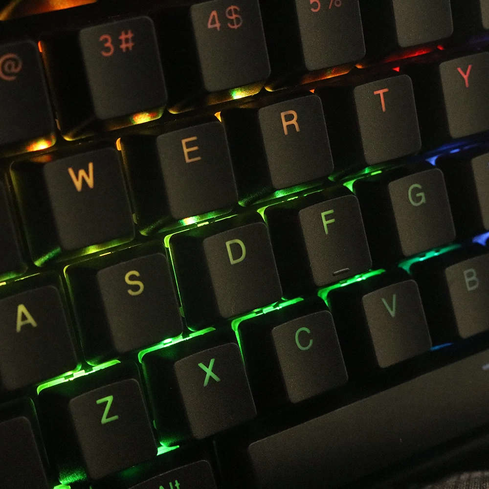 Pbt Double Shot Backlit Keycaps Adequado para Corsair Strafe K65 K70 Logitech G710 Mais Teclado Mecânico Branco Preto 108 Teclas Vendendo - Imagem 5