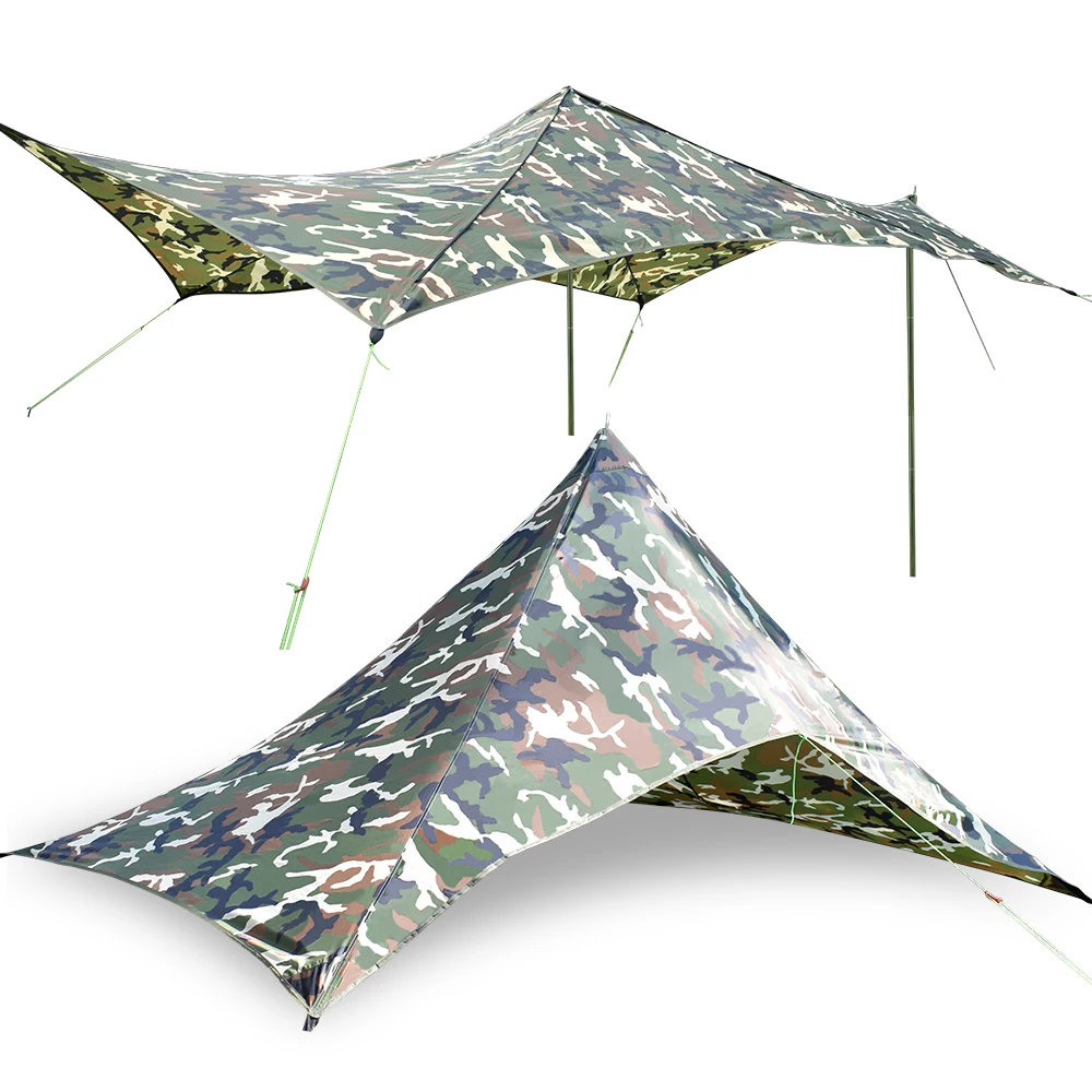 

GeerTop Camping Hunting Rainfly Shelter, Hammock Rain Fly Tree Tent Tarp, Waterproof Ultralight UV Proof Outdoor Survival Gear