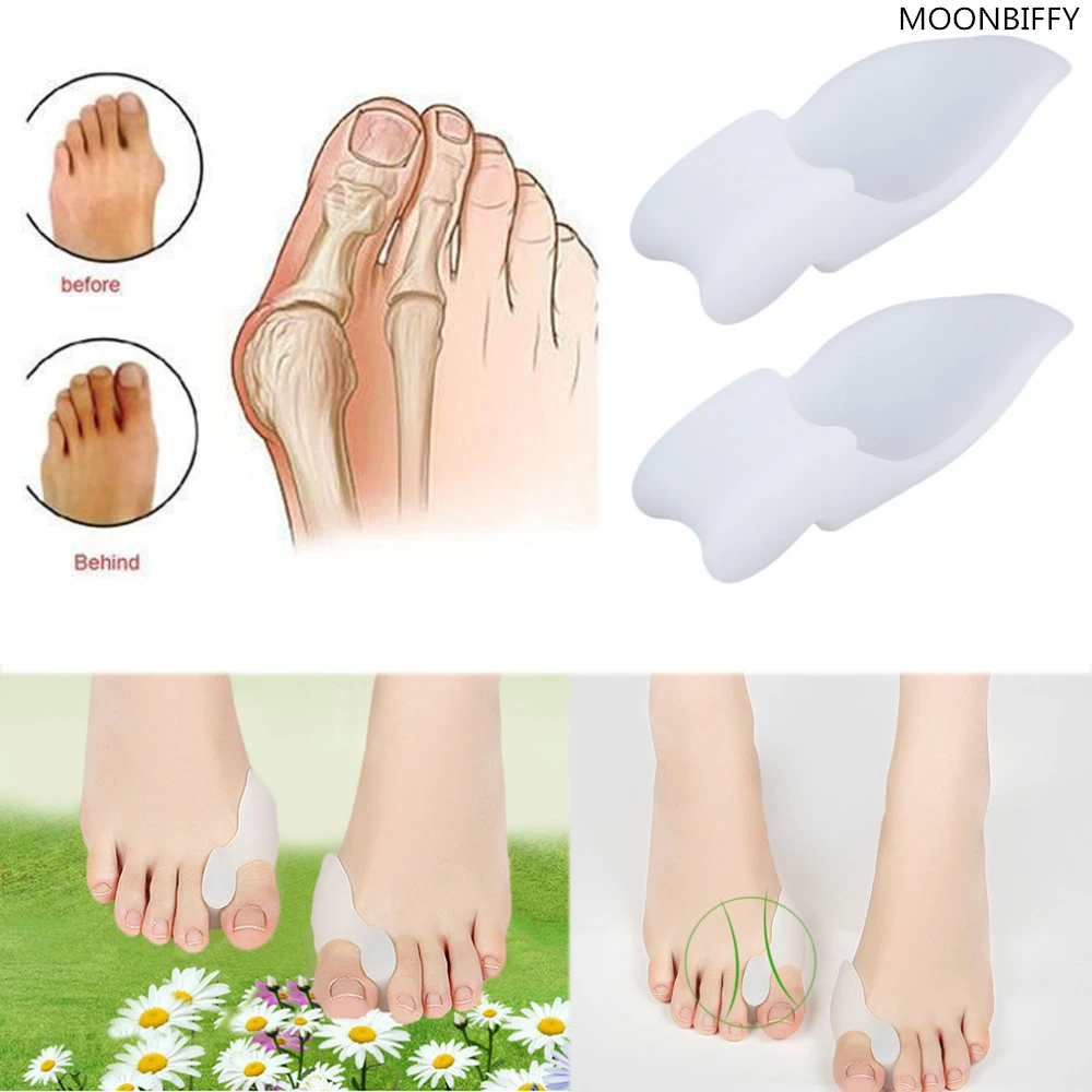 

Hallux Valgus Orthosis Toe Separators Pain Relieve Feet Care Soft Silicone Shoe Pad HSF19