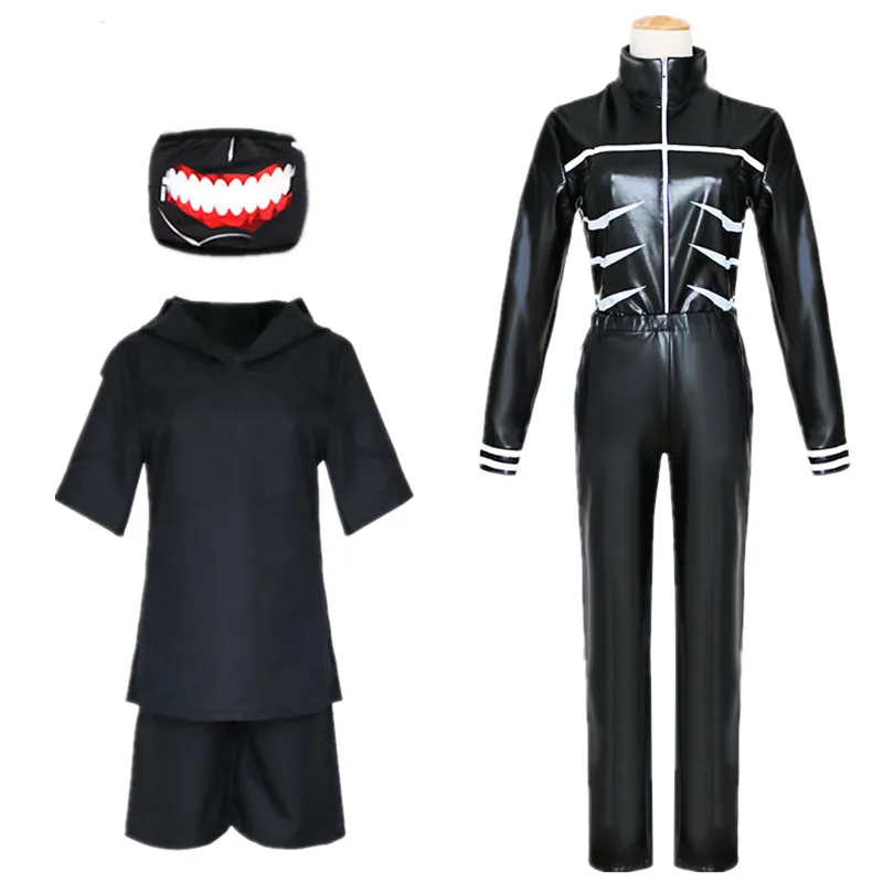 Аниме Tokyo Ghoul Kaneki Ken костюмы для косплея синтетические парики волосы худи шорты