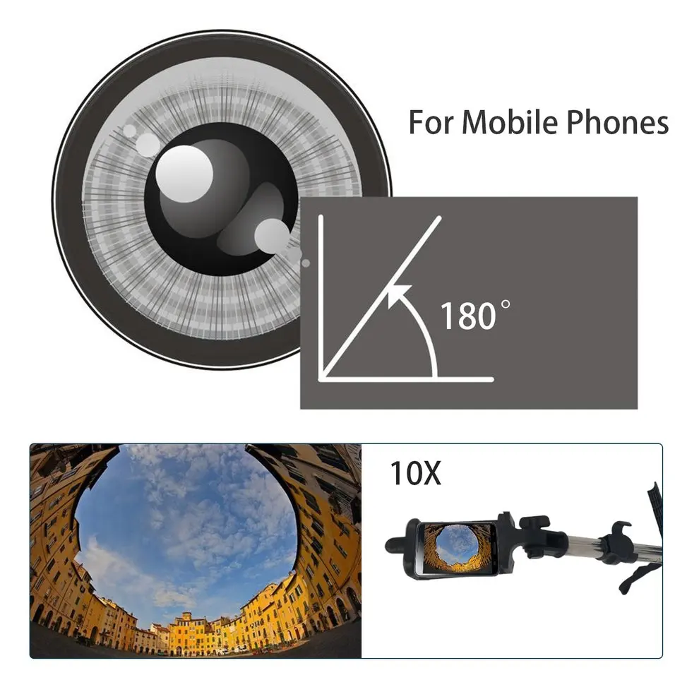 

5pcs Multifunction Mobile Phone Camera Len Set+Bluetooth Remote Control Shutter With Tripod Mount
