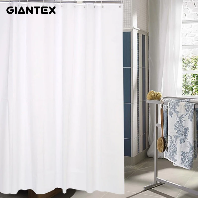 

GIANTEX White PEVA Bathroom Curtain Waterproof Shower Curtains For Bathroom Cortina Ducha rideau de douche douchegordijn U0976