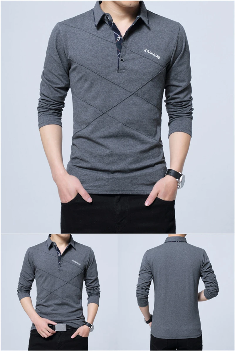 Men's Stylish Striped Designer T-Shirt Gray