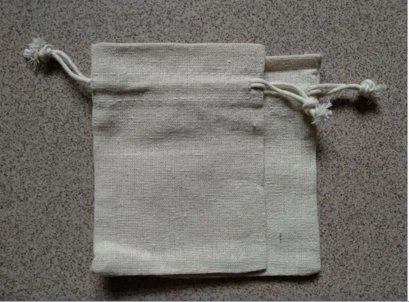 

50 шт., льняные пакеты 10x3 см