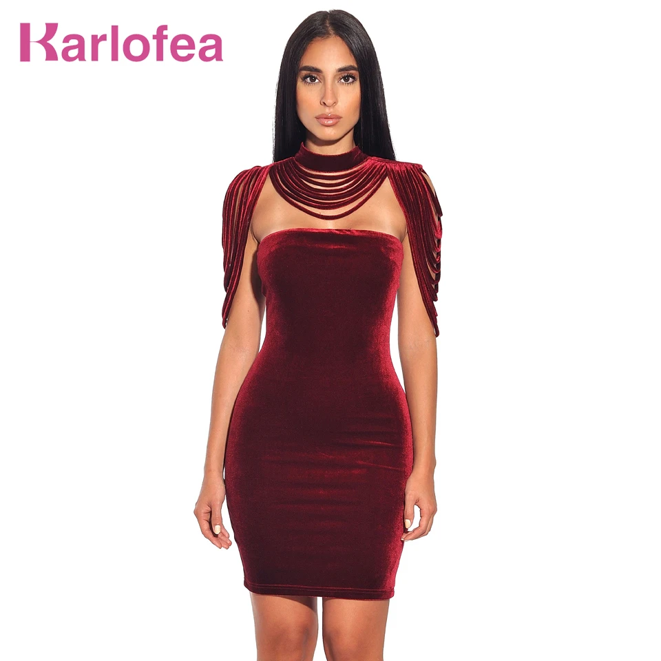 bodycon wrap mini dress