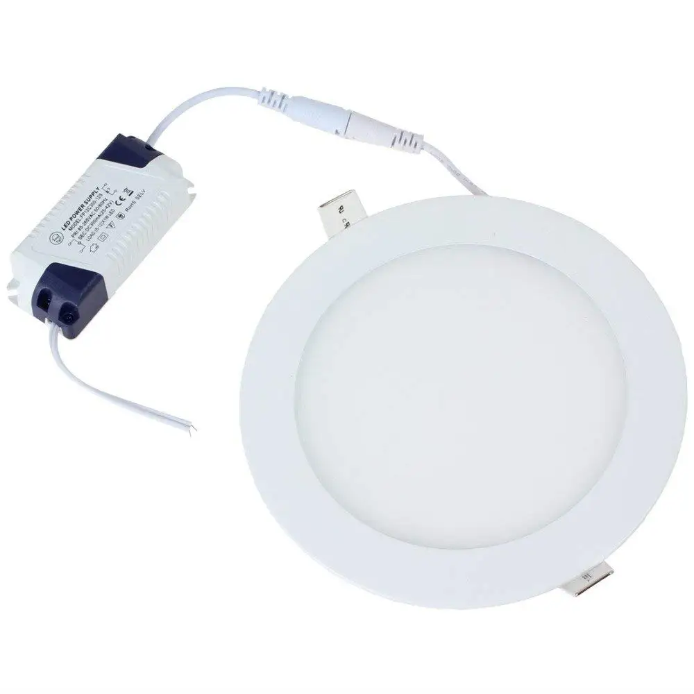 

Dimmable LED Panel Light Round Sqaure 6W 9W 12W 15W 18W Recessed Ceiling Down Spotlight Kitchen Bedroom Lamp AC 85-265V