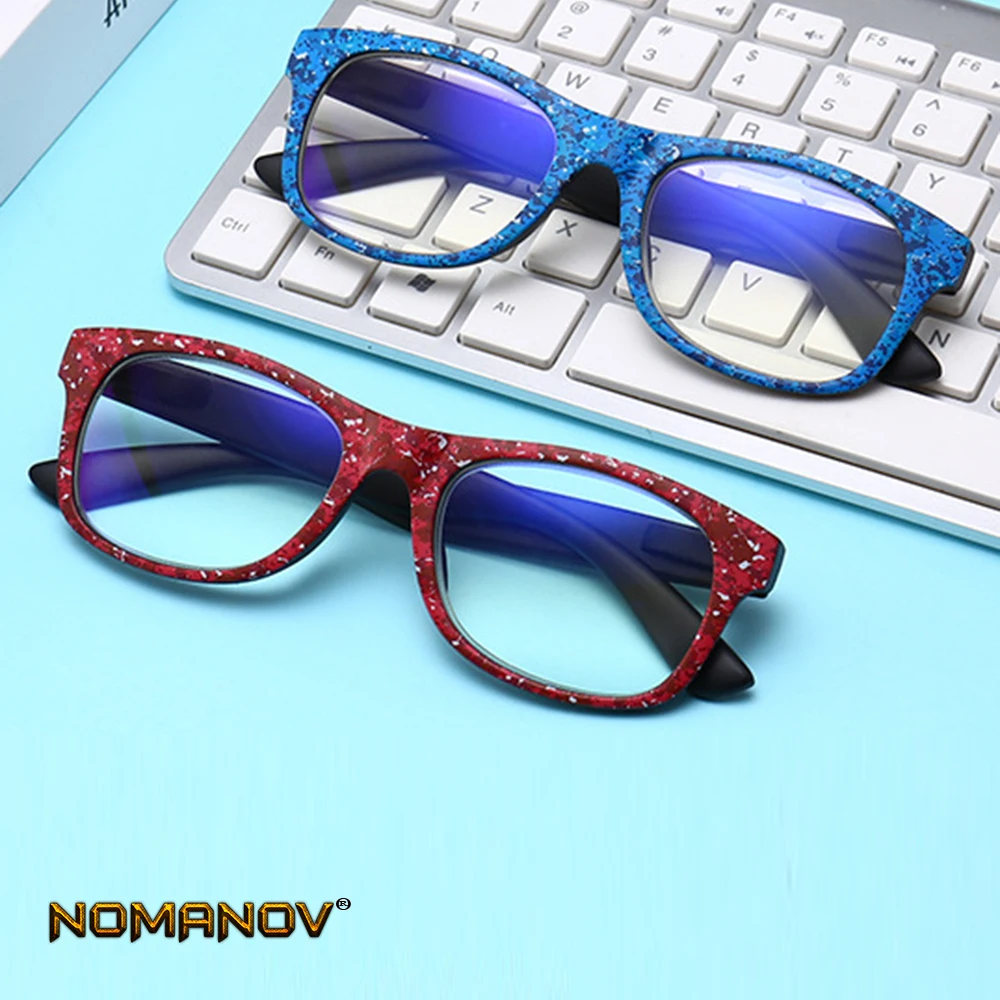 

Classic Retro Round Blue and Red Eye Frame Light Anti-fatigue Anti-blue Men Women Reading Glasses +0.75 +1.25 +1.5 +1.75 TO +4