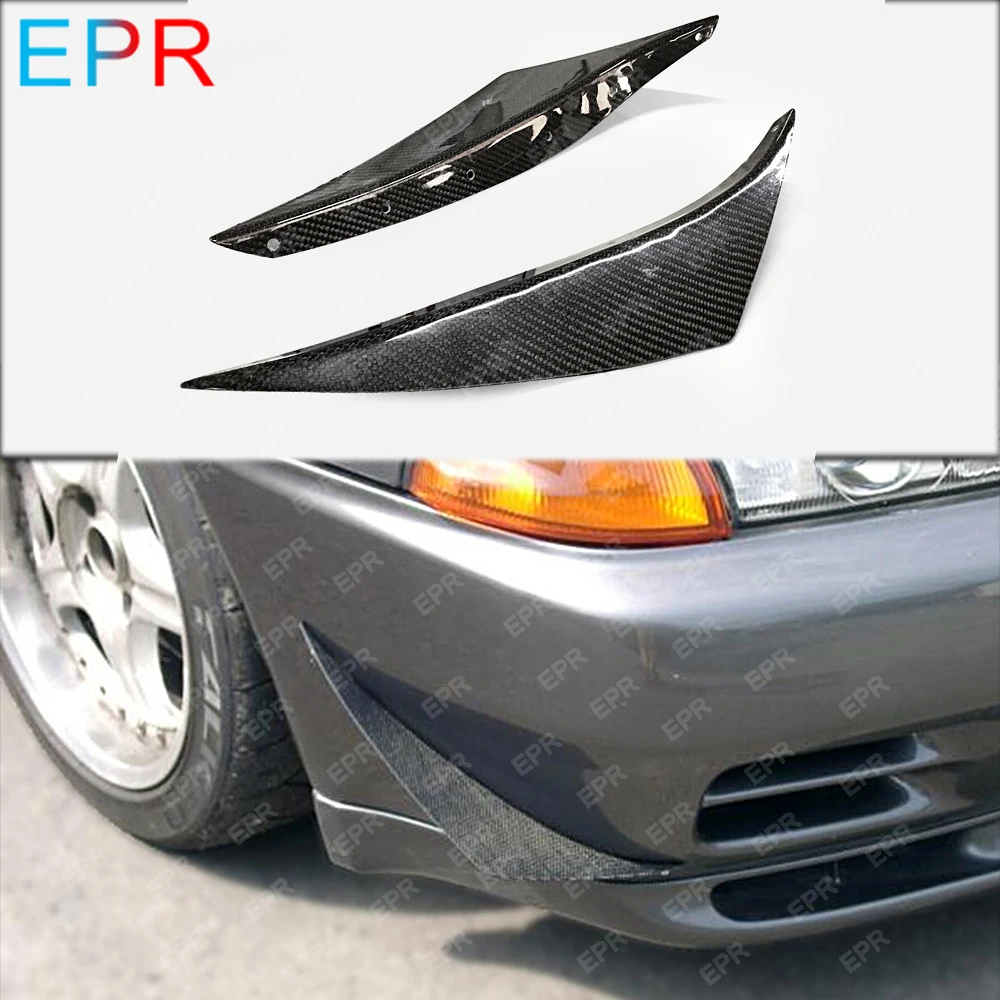 

For Nissan Skyline R32 Carbon Fiber Bumper Canard Body Kit Car Styling Auto Tuning Part For GTR R32 GTR JDM Front Bumper Canard