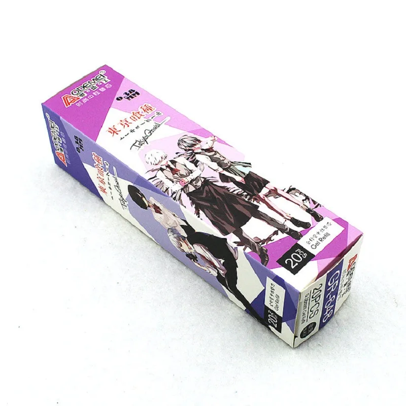 

20pcs/Box Tokyo Ghoul Pen Fashion Creative Stylus Anime Gel Pen Refill for Writing Stationery Office & School Pen