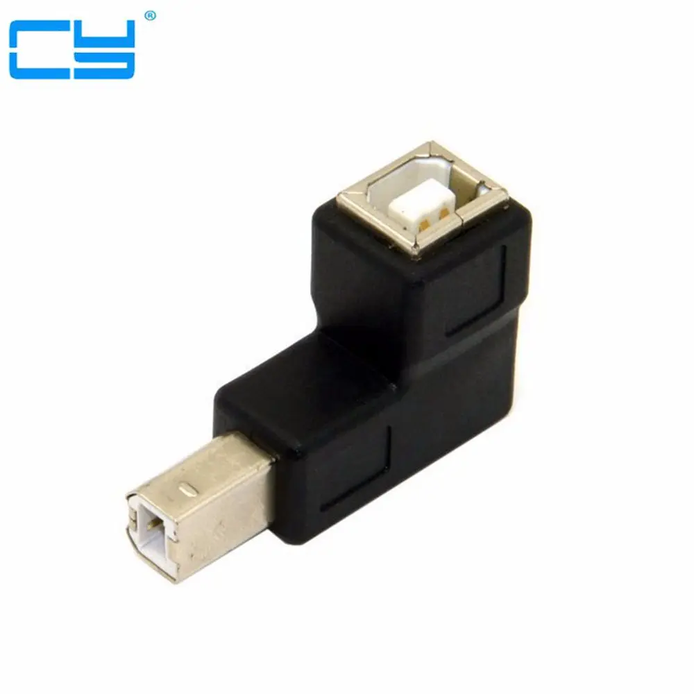 

Right Angled 90 Degree USB 2.0 B Type Male to Female Extension Adapter for Printer Scanner converter