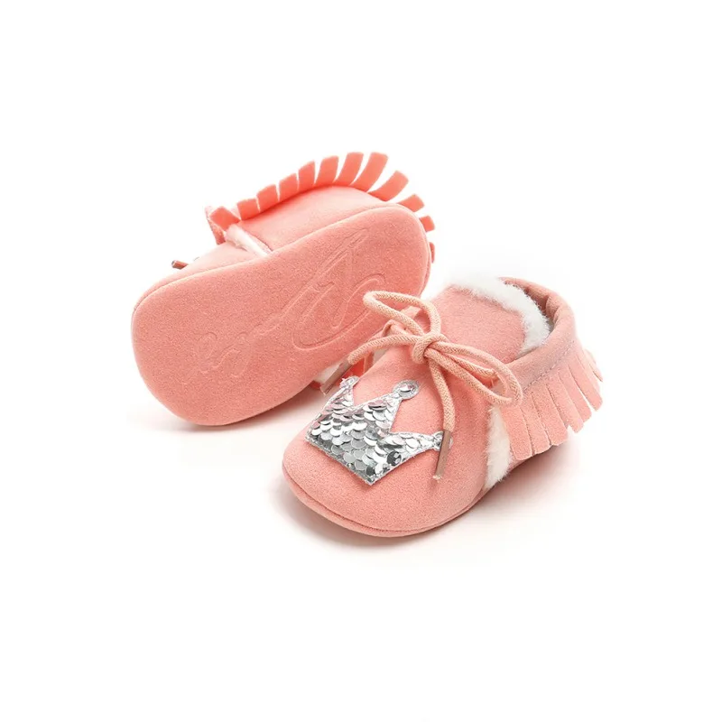 

2018 New Baby Lovely Winter Children Princess Girls First Walking Infant Toddler Soft Sole Shoes