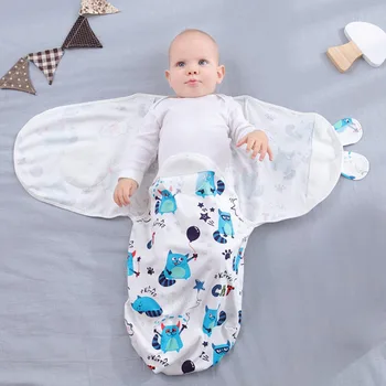 

Baby Swaddle Newborns Cotton Sleeping Bag Blankets Sleepsack Soft Wrap