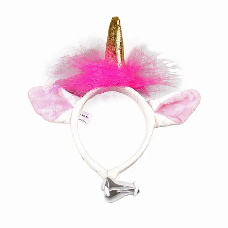 

Unicorn Pet Dog Hat Halloween Cap For Cosplay Small Large Dogs Headdress S for Christmas Halloween Wedding Birthday Party