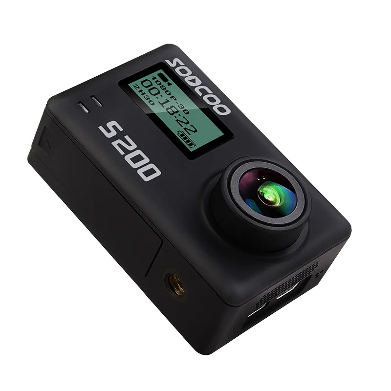 Спортивная Экшн камера Soocoo S200 4k чехол GPS микрофон дистанционное управление