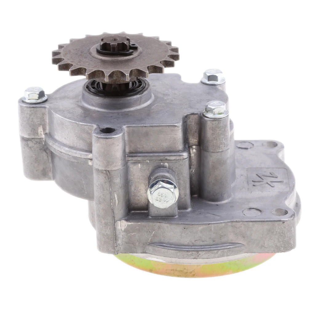 Aluminum Alloy Transmission GearBox 17T Gear Box for 47CC 49CC 2/4-Stroke Clutch Motor ATV Go Kart Mini Bike