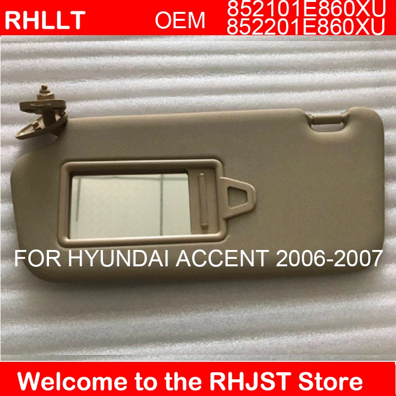 Солнцезащитный козырек в сборе для HYUNDAI ACCENT 2006 2007 солнцезащитный OEM 852101E860XU
