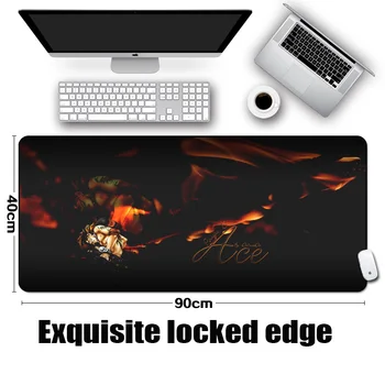 

Mairuige Japan Anime Mousepad Jump Comic One Piece ACE Pattern Mice Mat Pad Luffy Zoro Sanji Pirate Group Large Size Game Mats