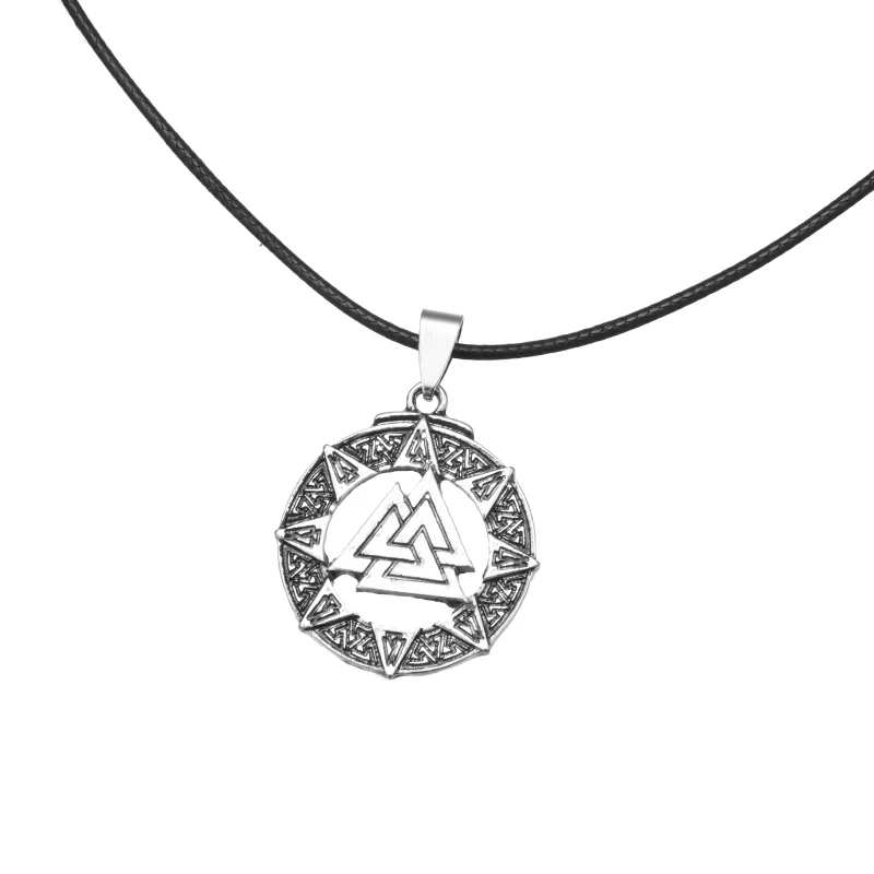 1 pcs Eslavo Noruega Valknut pagão amuleto pingente Homens colar de jóias Viking Escandinavo Odin é Símbolo da Norse Viking Guerreiro