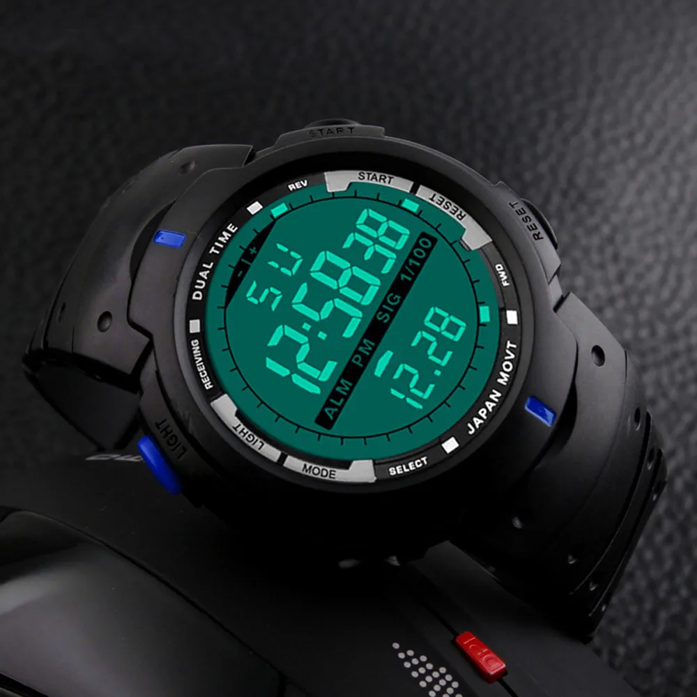 OTOKY Роскошные Брендовые мужские спортивные часы для дайвинга 100 м цифровые светодиодные армейские часы модные повседневные цифровые наручные часы Relojes2018
