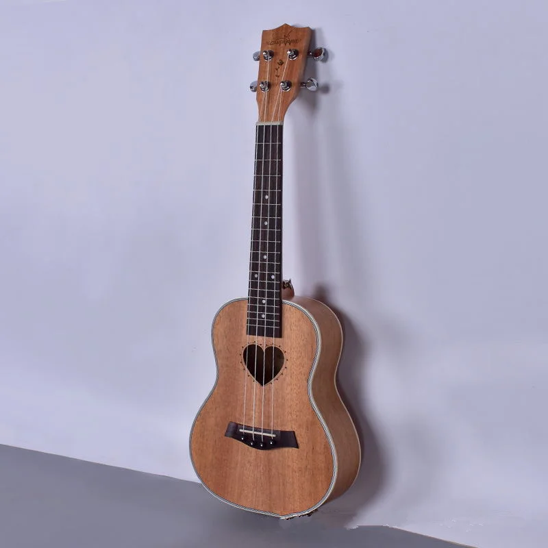 

Concert Tenor Ukulele 23 26 Inch Electric Guitar 4 Strings Ukelele Heart-Shaped Guitarra Uke Mahogany Musical Instruments
