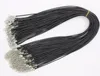 NK697 – fermoir en cuir PU noir, 2.0mm, cordon, pour femmes, bricolage, accessoires, résultats de bijoux ► Photo 2/2
