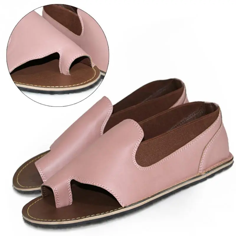 

Women Sandals Beach Soft Shoes Artificial PU Comfortable Women Sandals Solid Casual Fashion Leisure Simple Flat Heel Shoes`