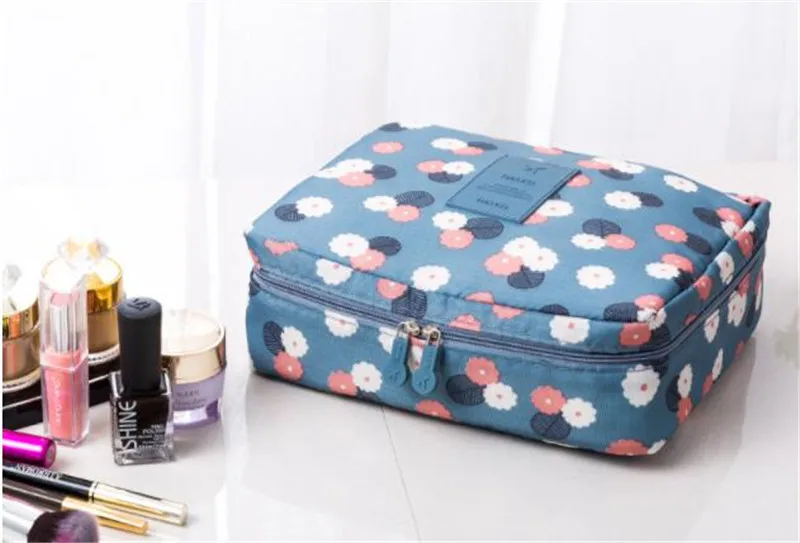 Косметички модные Водонепроницаемый Полиэстер Многофункциональный Макияж сумка для хранения Высокое качество Несессер для Для женщин