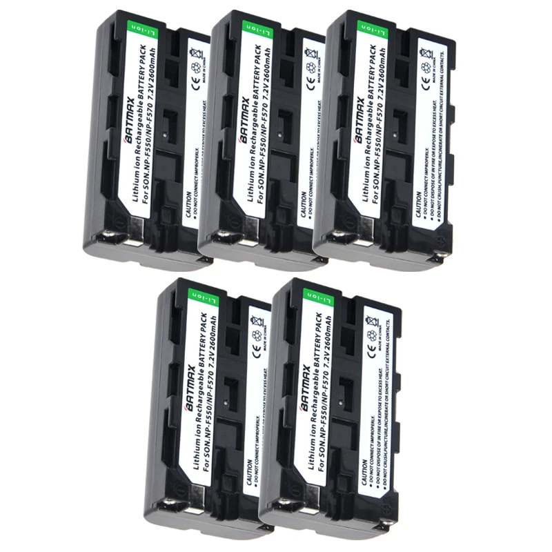 Mah para Sony Pces Npf550 Recarregável Li-ion Bateria 2600 Np-f330 Np-f530 Np-f570 Np-f730 Np-f750 Hi-8 5 Np-f550 np F550 - Image 2