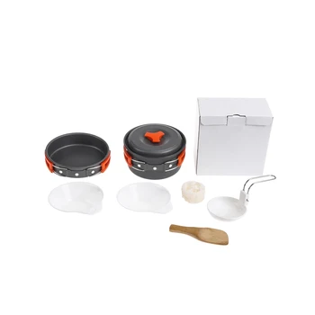 

Useful Outdoor cookware Camping cookware set camping tableware cooking set Cutlery Utensils hiking picnic set travel tableware