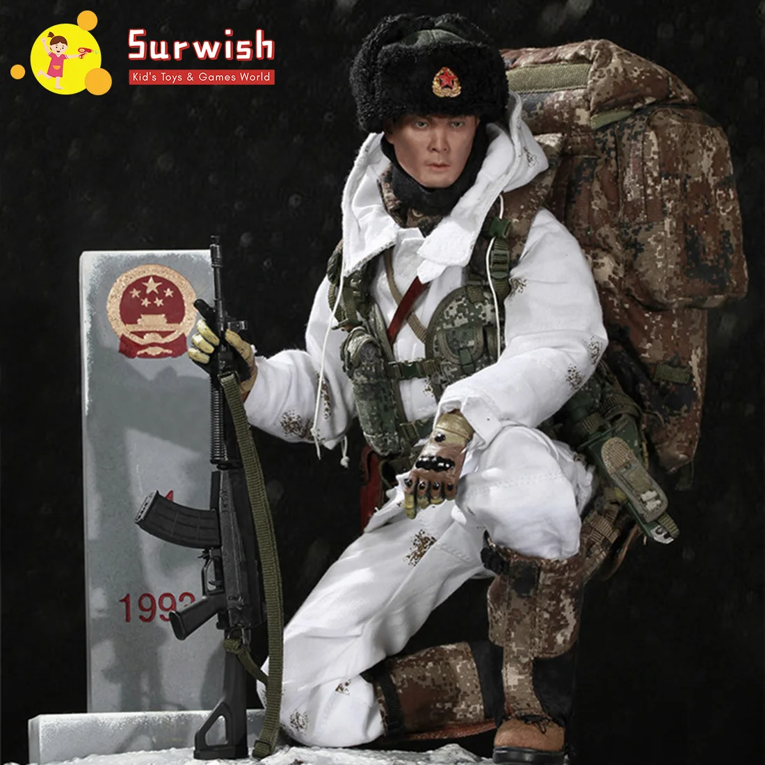 

New Hot Flagset 1/6 China Border Guards Soldier Model Action Figure Model Toys Hobbies For Kids Adults Creative Gift