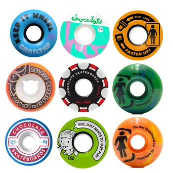 

New Arrival Pro USA Skateboard Wheels 52/53/54/55/56mm Skate Board PU Ruedas Patines Aggressive Rodas Skate Wheel 4PCS