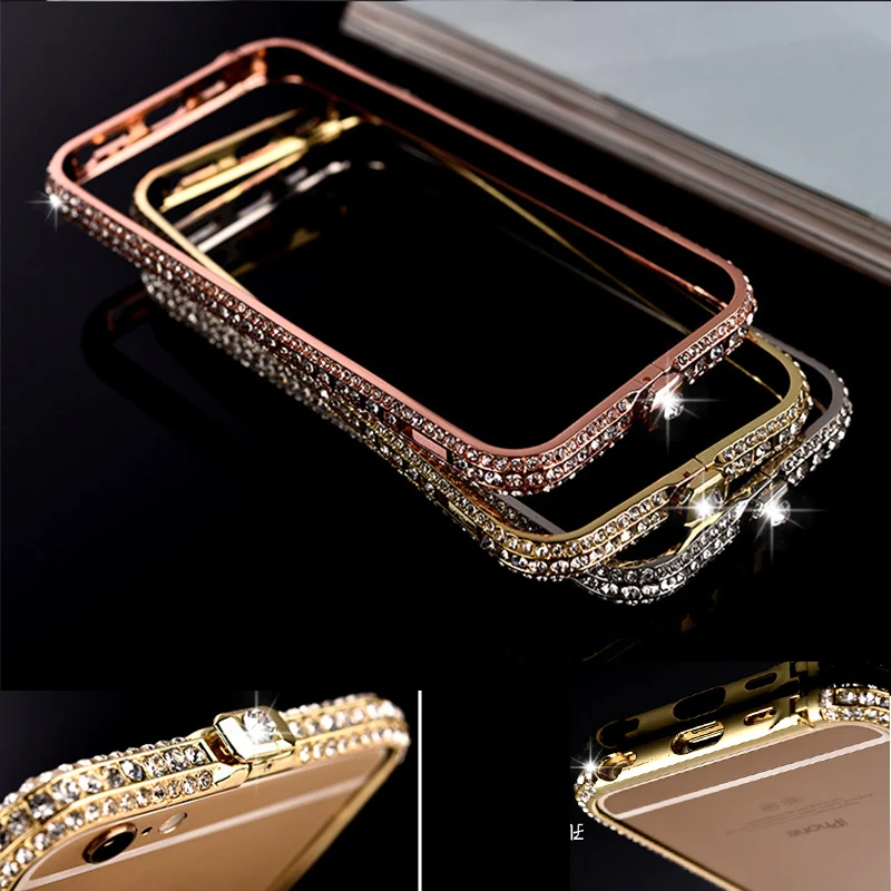 5s SE Luxury Bling Diamond Bumper For Iphone SE Case Fashion Glitter Crystal Rhinestone Snake