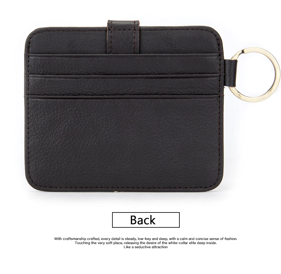 11 men's card holder wallet leather genuine business bank card holder for men mini credit card pocket protection cardholder