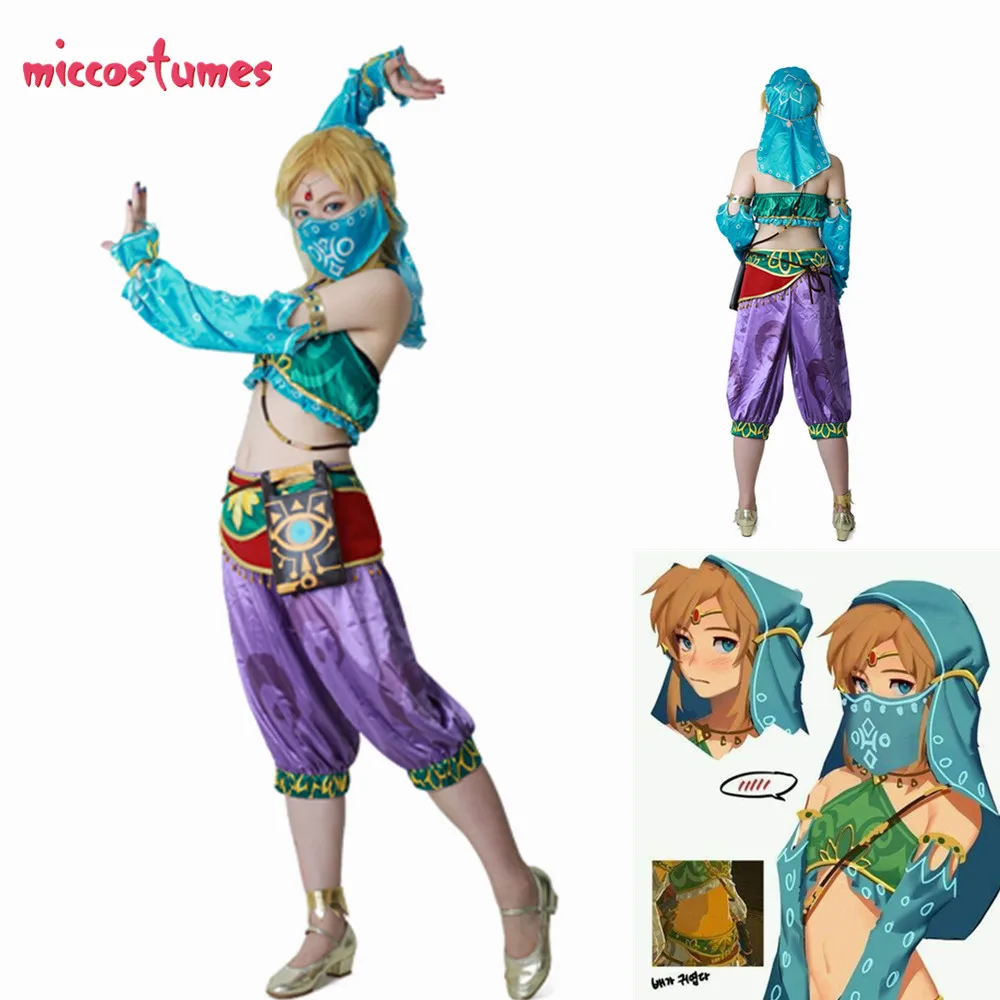 Женский костюм для косплея Zelda Link Gerudo