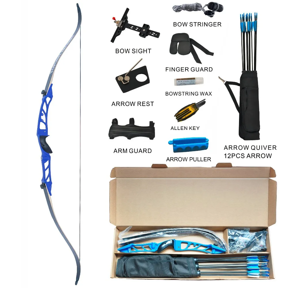 Topoint Archery Competition Takedown Recurve Bow Package R2 Ready To