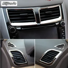 6 pcs ABS Chrome for Hyundai Solaris Verna Accent sedan hatchback 2011 2015 air conditioning at