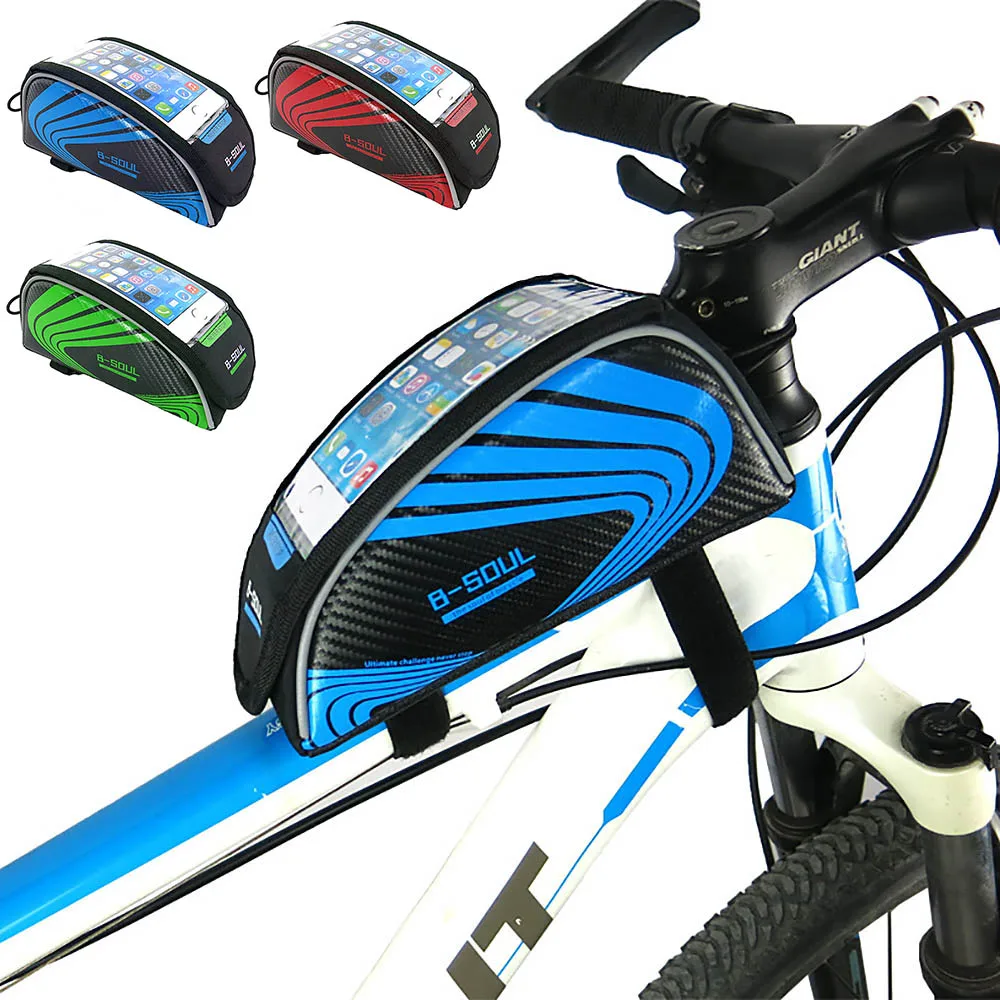 Cycling Frame Pannier Front Tube Bag For Cell Phone Bicycle Bike Touch Screen