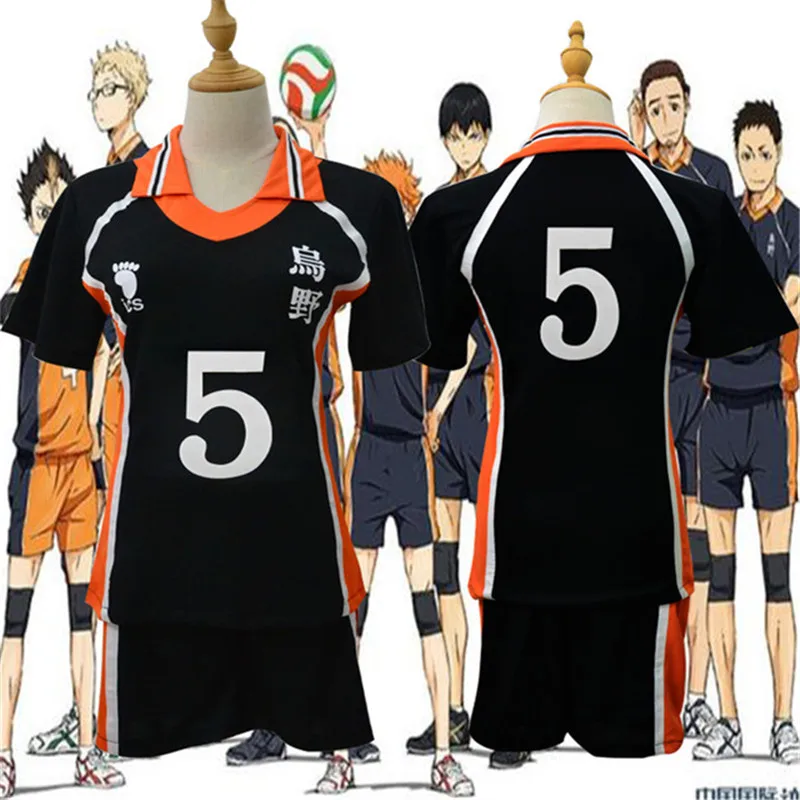 Anime Haikyuu Cosplay Costume Karasuno High School Volleyball Club Hinata Syouyou Kageyama Tobio Sportswear Jerseys Uniform