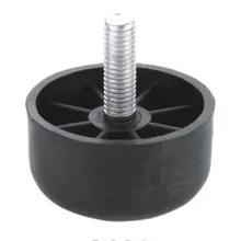 10 шт./лот 55x30 мм M10X20 черный круглый пластиковый стол для ног коврик для ног мебель ножки для шкафа